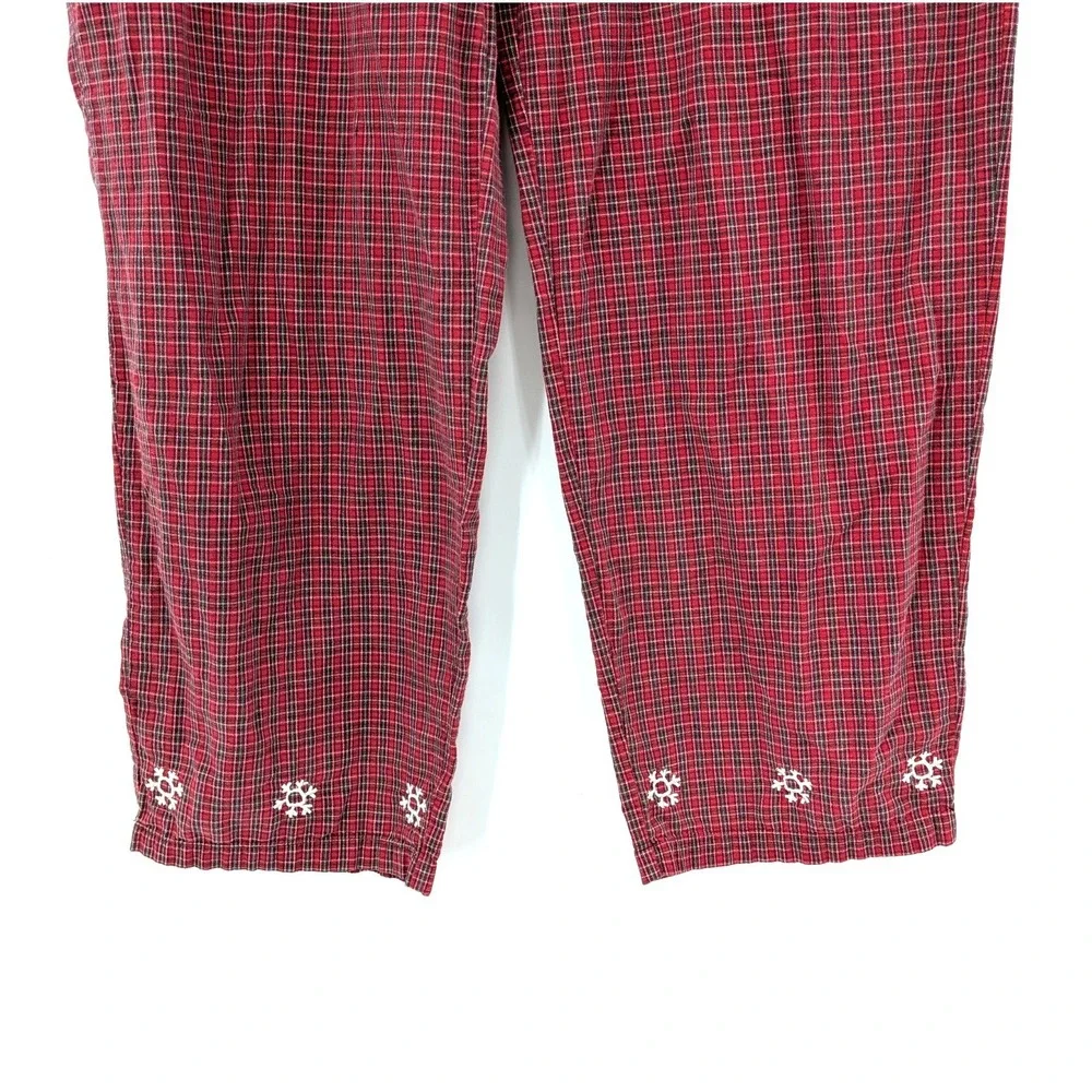 Vintage Disney Winnie the Pooh Plaid Pajama‎ Pants Mens Small Button Fly Cotton